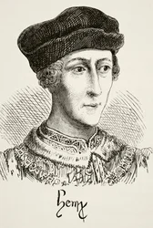 Anglický král Jindřich VI. z knihy „Národní a domácí historie Anglie“ od Williama Hickmana Smith Aubrey (1858-1916), vydaná v Londýně, kolem roku 1890