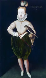 Anglický král Jakub I. a skotský král VI. (olej na plátně)