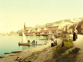 Kyles of Bute Bannatyne (ručně kolorovaná fotografie)
