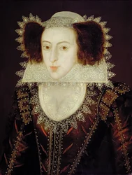 Lady Francis Fairfax, asi 1610 (olej na dubové desce)