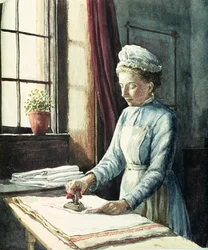Prádelna, kolem roku 1880