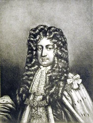 Laurence Hyde (1641-1711) 1. hrabě z Rochesteru, ilustrace z Portrétů postav slavných v britské historii, vyryl Robert Dunkarton (1744-c.1817) (mezzotinta)