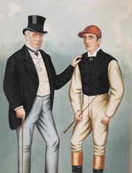 Lord Falmouth a Fred Archer (1857-1886) (wc na papíře)