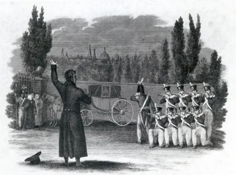 Maršál Ney se zastřelil a vydal slovo velení, publikoval Thomas Kelly, 1816
