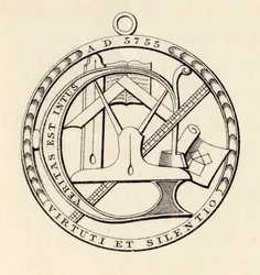 Zednářská pečeť, z knihy „The History of Freemasonry, svazek III“, vydané Thomasem C. Jackem, Londýn, 1883