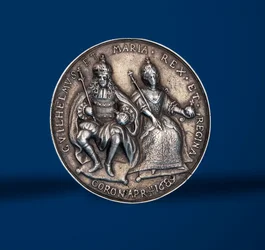 Medaile připomínající korunovační slavnosti Williama a Mary v Amsterdamu, 1869 (stříbrná) (líc 419669)
