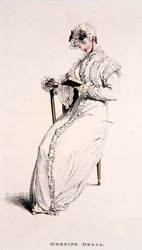 Ranní šaty, září 1811, z Ackermannova „Repository of Arts“
