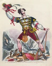 Pan W. Harrison jako Jose Speckbacher v testu lásky, kolem roku 1840
