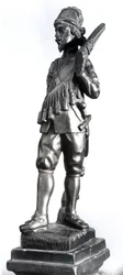 Mušketýr, 1638 (vyřezávané dřevo)