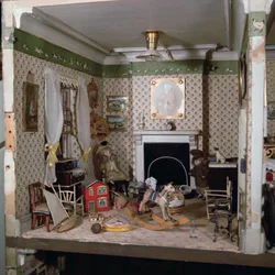 Školka s hračkami od Miss Miles House, 1890 (kombinovaná média)