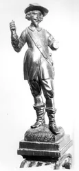 Důstojník mušketýrů, 1638 (vyřezávané dřevo)
