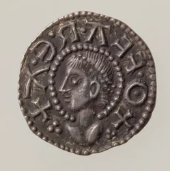 Penny of Offa, King of Mercia, 757-96 (avers) (stříbrná) (reverzní viz 168072)