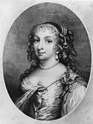 Portrét lady Denhamové, z „Postavy slavné v britské historii“, od Richarda Earloma a Charlese Turnera, 1815