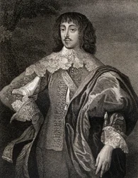 Portrét Williama Villierse (1613-43) vikomt Grandison, z Lodges British Portraits, 1823