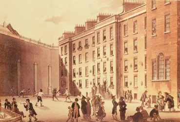Racquets at the Fleet Prison, ilustrace z 