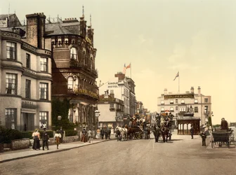 Ryde Hotels, Isle of Wight (ručně kolorovaná fotografie)