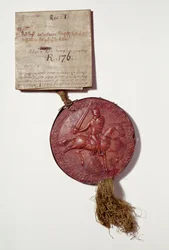 Pečeť krále Richarda I. (vosk a pergamen) (ref. ChAntB349)