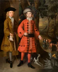 Sir Charles Kemeys, pravděpodobně s Williamem Morganem (olej na desce)