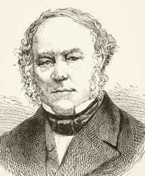 Sir Rowland Hill, z „Národní a domácí historie Anglie“ od Williama Hickmana Smith Aubrey (1858-1916), vydaný v Londýně, kolem roku 1890