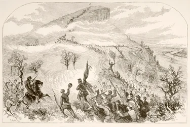 Bitva o Lookout Mountain (litho)