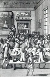 The Coffeehouse Mob, Edward Ward, převzato z Vulgus Britannicus, 1710