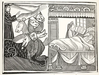 The Miracle of Miracles, ilustrace z Chap-books of the Eighteenth Century od Johna Ashtona, pub. 1882