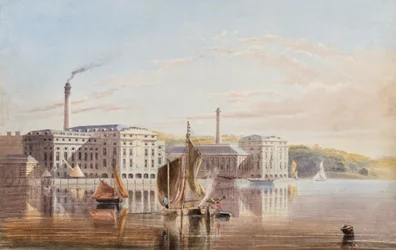 The Royal William Victuling Yard, Stonehouse, kolem roku 1840