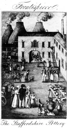 Stafordšírská keramika, převzato z roku 1827
