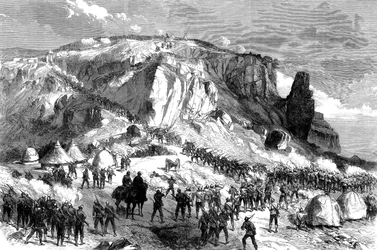 Bouře Magdaly, na Velikonoční neděli, 13. dubna 1868, z britské expedice do Habeše, 1868