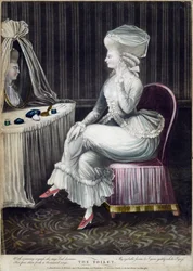 Záchod, hospoda. Robert Sayer a J. Bennett, 1780 (mezzotintová rytina)