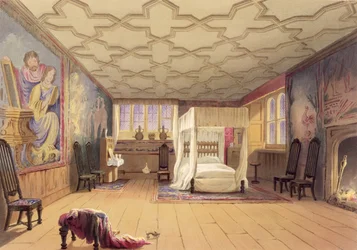 The White Room, Cotehele house, c.1830-40