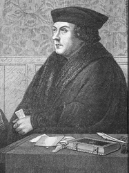 Thomas Cromwell, hrabě z Essexu (asi 1485-1540) (rytina)
