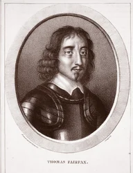 Thomas Fairfax, připsáno Delaporteovi, vyryl de Ducarme