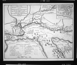 Wolfeův plán na obléhání Quebecu v roce 1759