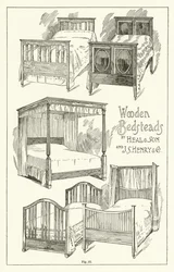 Wooden Bedsteads od Heal and Son a JS Henry and Company