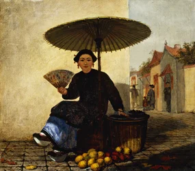Prodejce ovoce, 1862