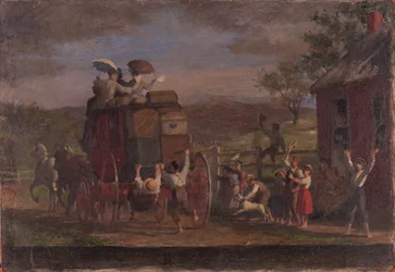 Studie pro Pemigewasett Coach, c.1880-89