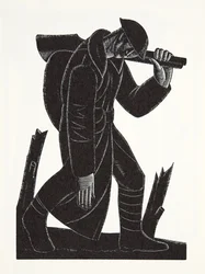 Westward Hoe!, podle kresby Davida Jamese