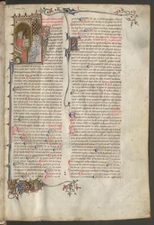 Celá strana: text a historizující iniciály: autor a jeho žáci