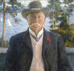 Portrét skladatele Thorvalda Lammerse 1841-1922, 1906.