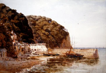 Hotel Red Lion, cca 1890 (akvarel na papíře)