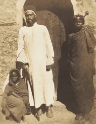 Abu Nabut a otroci v Káhiře, 22. dubna 1852.