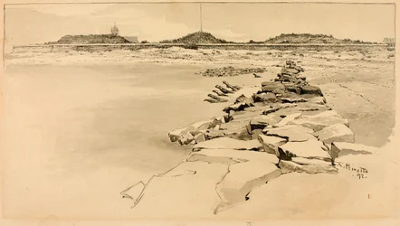 Fort Moultrie na místě staré pevnosti Sullivan