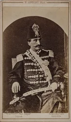 Portrét Nasser al-Din Shah Qajar 1831-1896, císař Persie, s. 1870.