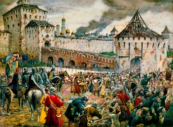 Vyhnání polských útočníků z moskevského Kremlu, 1612 koncem 19. nebo začátkem 20. století