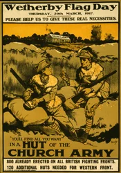 Plakát pro Wetherby Flag Day, čtvrtek 29. března 1917, pub. 1917