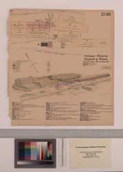 Schlosser Tannery, Anglie a Bryan Tannery Station, Maryland, Hexamer General Surveys, 1883