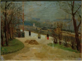Pohled přes Lombardsbrücke na Alsterdamm