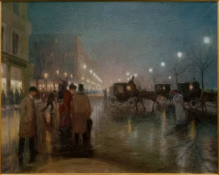 Hamburk, Jungfernstieg večer