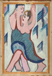 Taneční pár ve sněhu [reverse], 1928-1929.